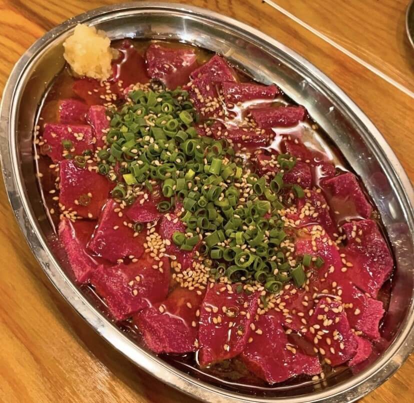 山形牛ハツ刺し